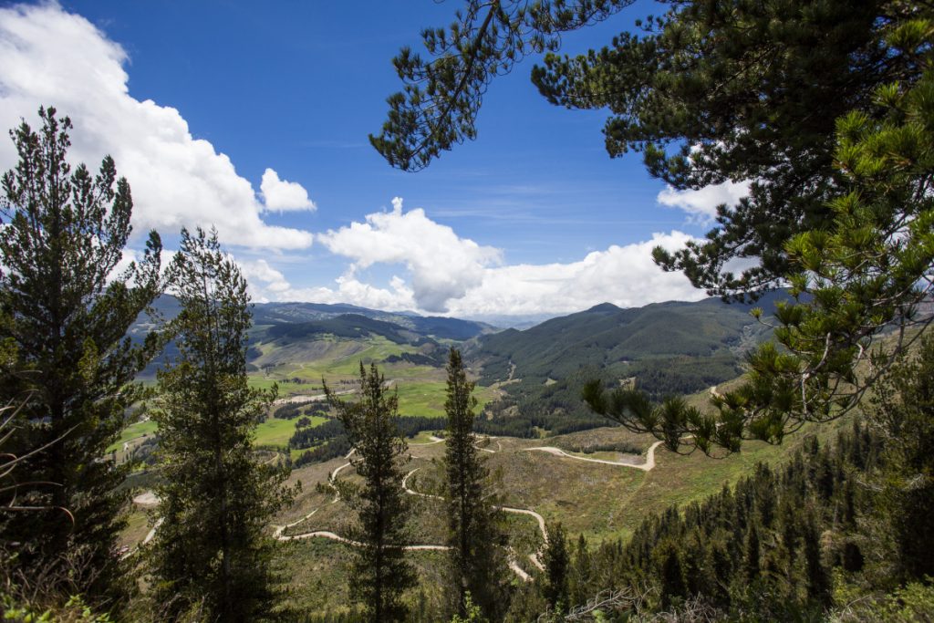 Die Landschaft in Cajamarca