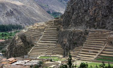 Die Ruinen von Ollantaytambo