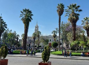 Die Plaza de Armas in Arequipa