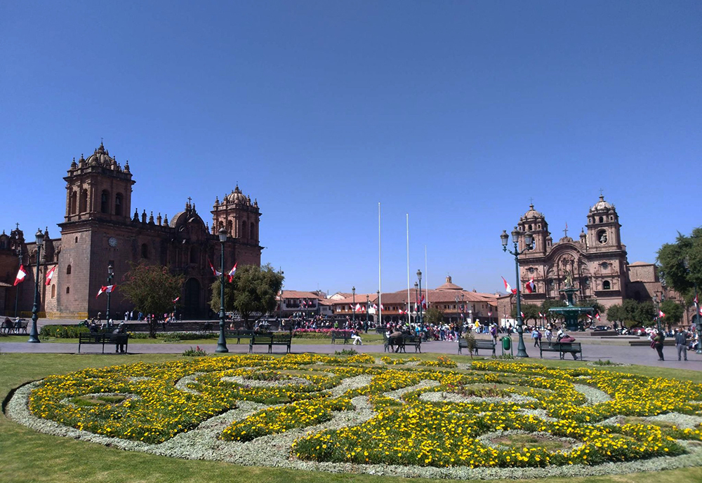 Die Plaza de Armas in Cusco