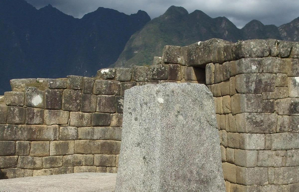Der Intihuatana in Machu Picchu
