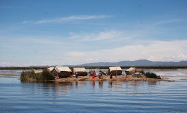 Die Schilfinseln der Uros im Titicacasee